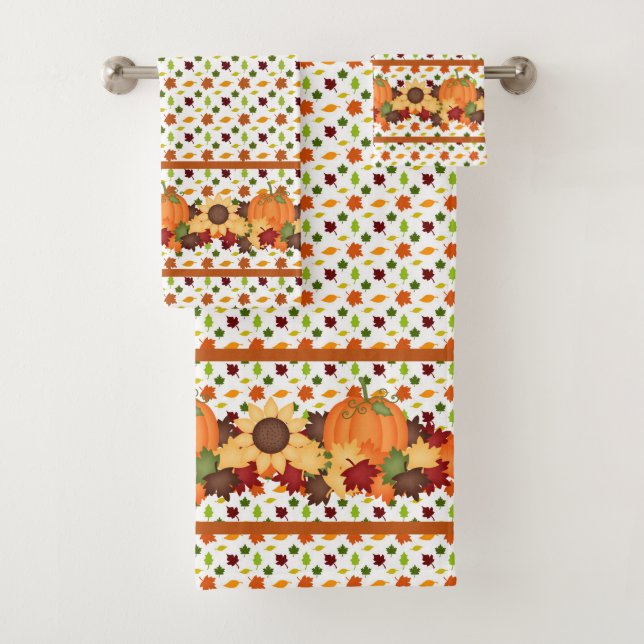 Conjunto De Toalhas Outono Feliz (Insitu)