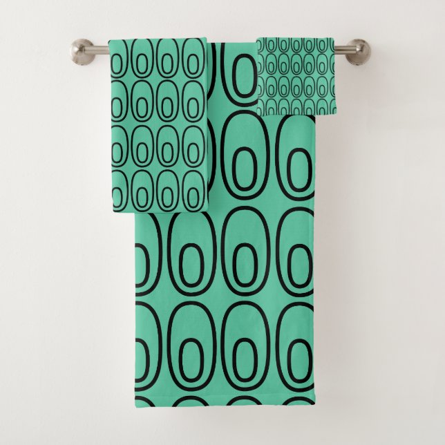 Conjunto De Toalhas Ovais Verdes da Casa da Moeda Repetida (Insitu)