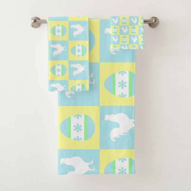 Conjunto De Toalhas Ovos de galeria de padrões do quadro de verificaçã (Insitu)