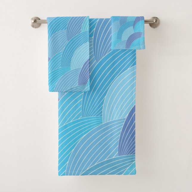 Conjunto De Toalhas padrão abstrato (Insitu)