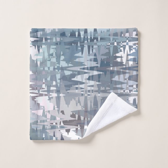 Conjunto De Toalhas Padrão Abstrato de Cor Pastel Suave (Pano de lavar)