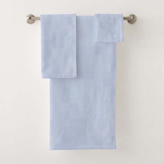 Conjunto De Toalhas Padrão azul claro - (Insitu)