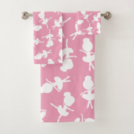 Conjunto De Toalhas Padrão Ballerina, Meninas Balés, Dança Balé