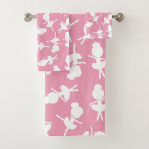 Conjunto De Toalhas Padrão Ballerina, Meninas Balés, Dança Balé