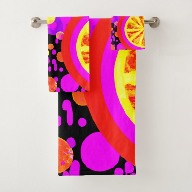 Conjunto De Toalhas Padrão Colorido do Fruta (Insitu)