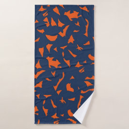 Conjunto De Toalhas Padrão Confete Terrazzo da Moda - Azul Naval e B