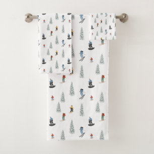 Conjunto De Toalhas Padrão da Descida de inverno