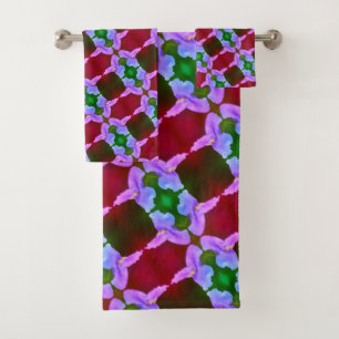 Conjunto De Toalhas Padrão de Abstrato de Flor de Orquídea Selvagem Ro