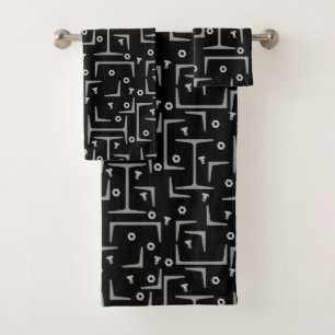 Conjunto De Toalhas Padrão de aço estrutural