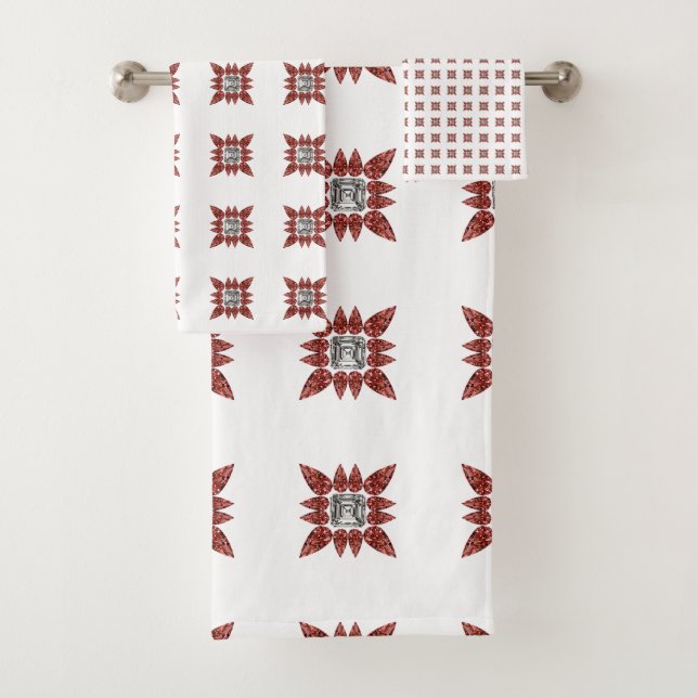 Conjunto De Toalhas Padrão de aranha (Insitu)