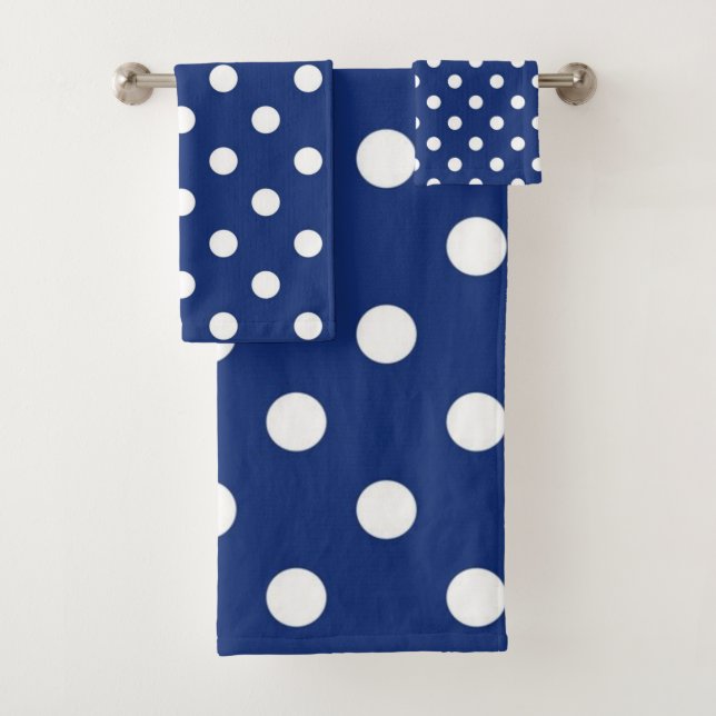 Conjunto De Toalhas padrão de bolinhas (Insitu)