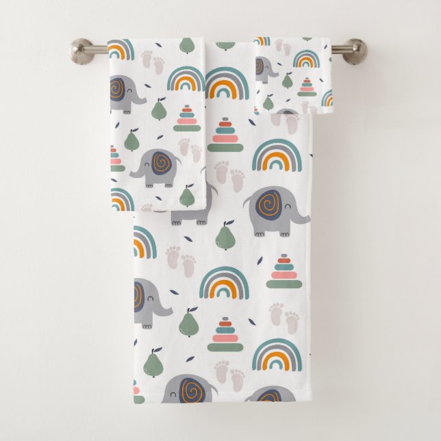 Conjunto De Toalhas Padrão de Brinquedo de Bebê Bonito (Insitu)