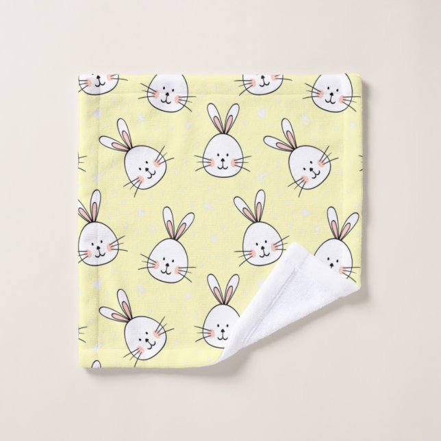 Conjunto De Toalhas Padrão de Bunnies Cheeky (Pano de lavar)