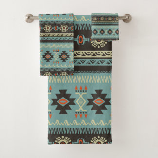 Conjunto De Toalhas Padrão de Cobertura Nativo