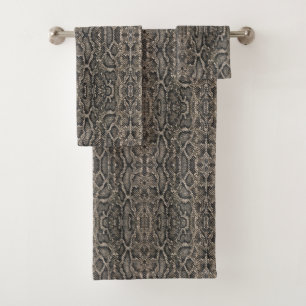 Conjunto De Toalhas padrão de cobra