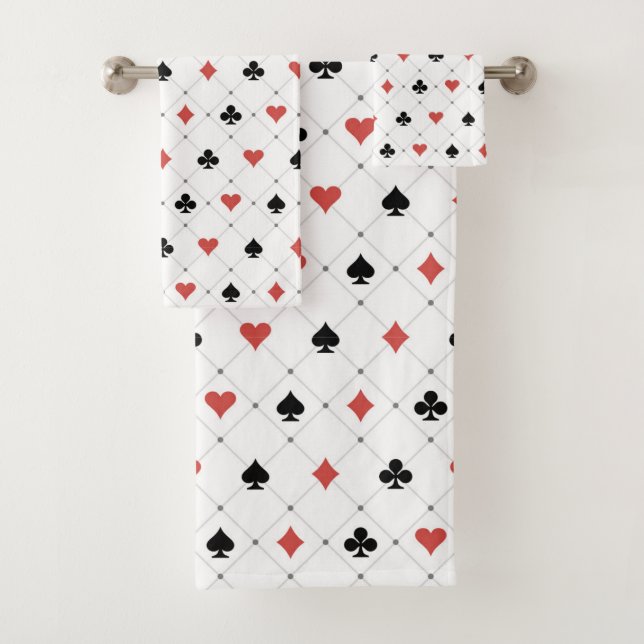 Conjunto De Toalhas Padrão de Deck of Cards (Insitu)