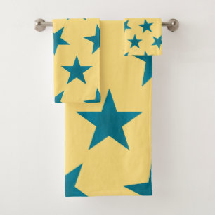 Conjunto De Toalhas Padrão de estrelas de ouro 18
