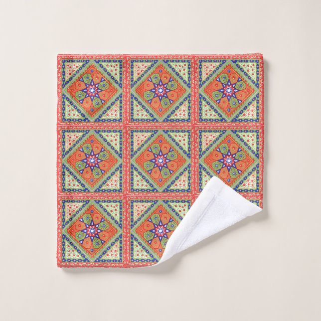 Conjunto De Toalhas Padrão de Filtro de Vintage (Pano de lavar)
