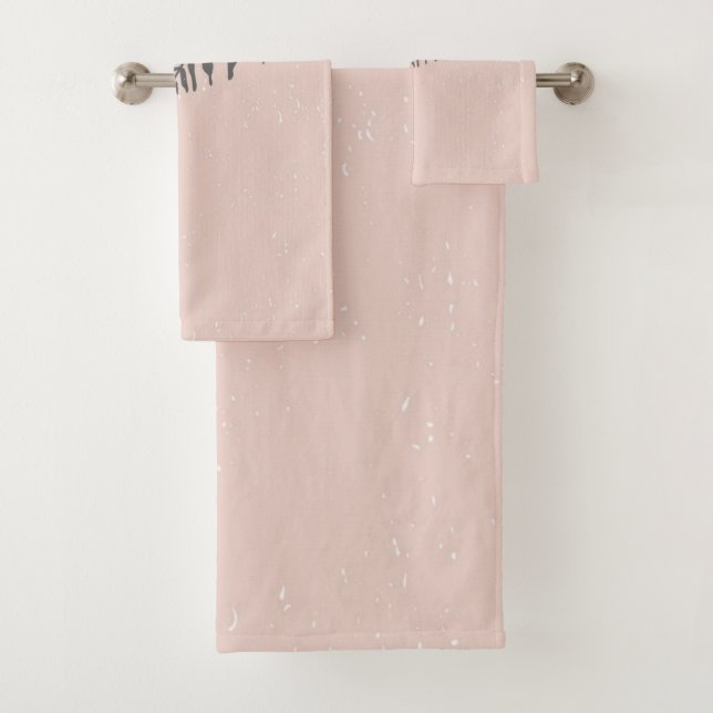 Conjunto De Toalhas Padrão de folhas (Insitu)