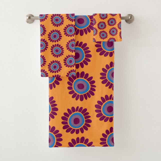 Conjunto De Toalhas Padrão de Girassol Dushi 3 (Insitu)