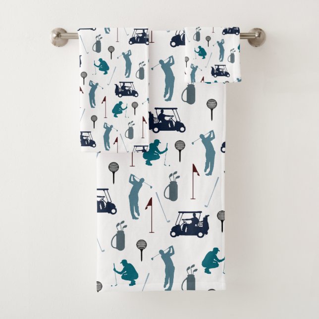 Conjunto De Toalhas Padrão de Golf (Insitu)