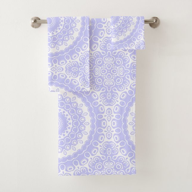 Conjunto De Toalhas Padrão de Mandala do Sonho da Periwinkle (Insitu)
