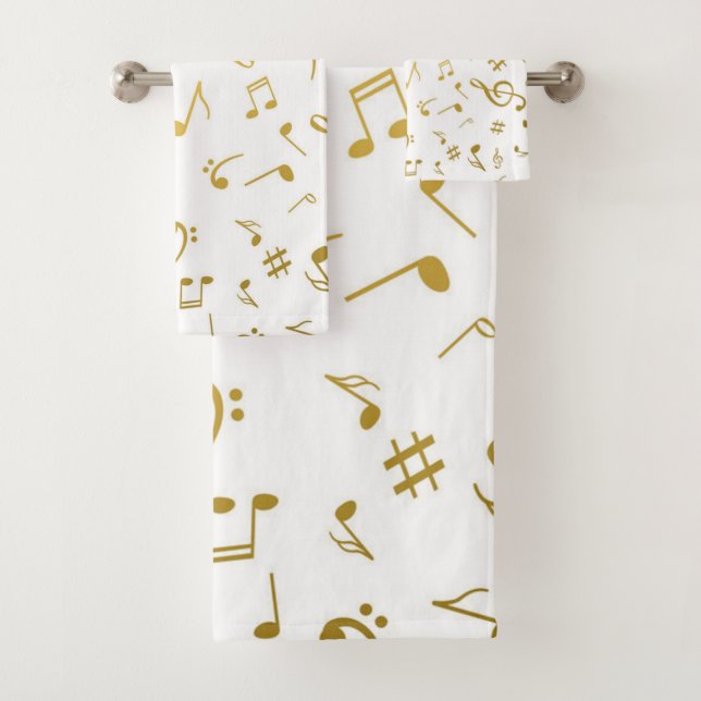 Conjunto De Toalhas Padrão de música (Insitu)