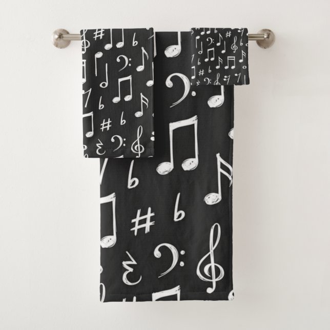 Conjunto De Toalhas Padrão de música (Insitu)