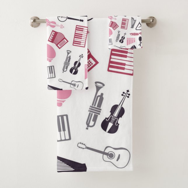 Conjunto De Toalhas Padrão de música (Insitu)