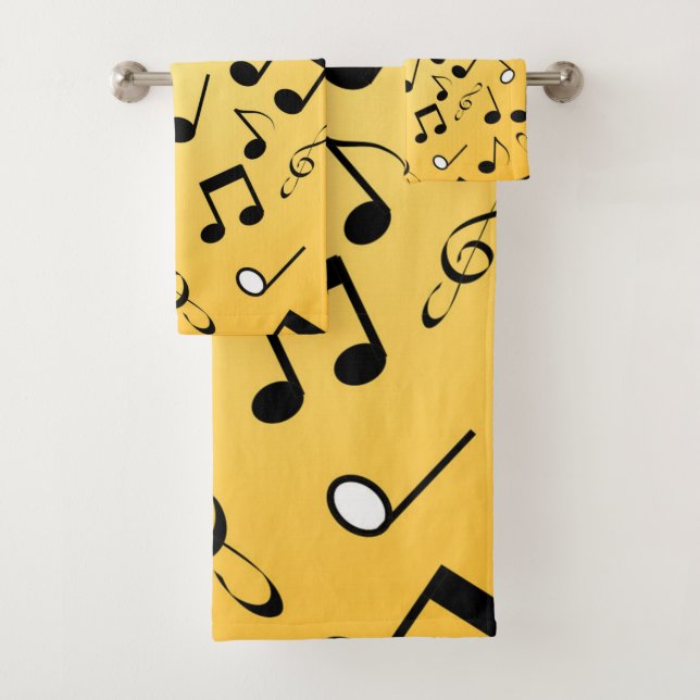 Conjunto De Toalhas Padrão de música (Insitu)