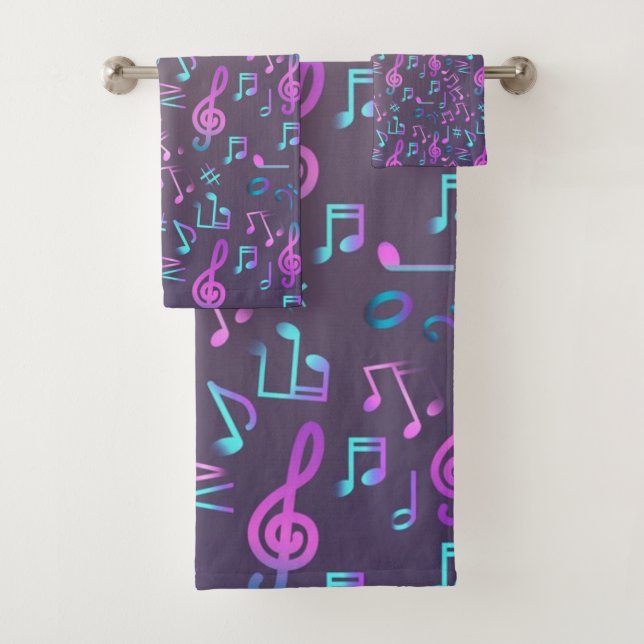 Conjunto De Toalhas Padrão de música (Insitu)