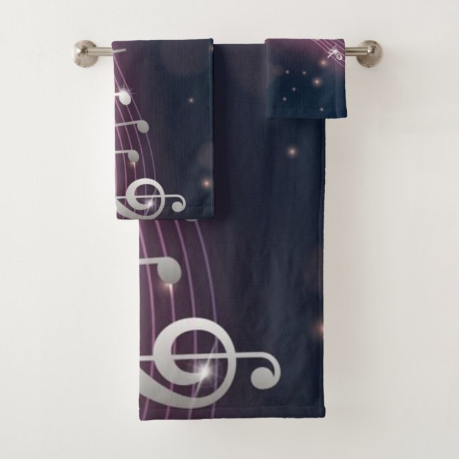 Conjunto De Toalhas Padrão de música (Insitu)