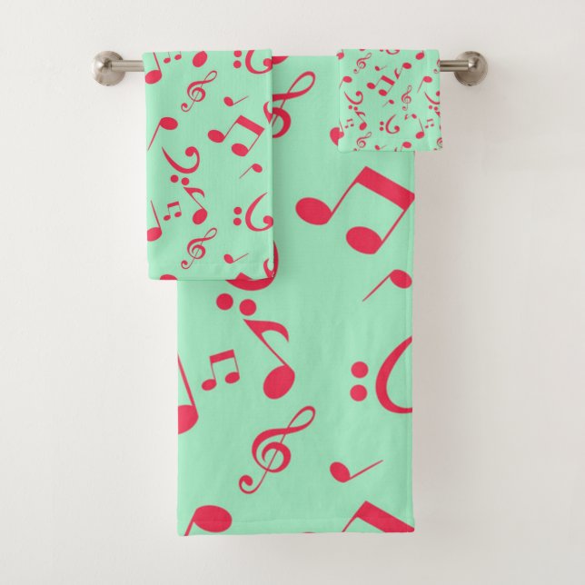 Conjunto De Toalhas Padrão de música (Insitu)