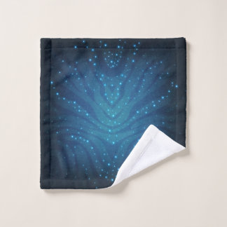 Conjunto De Toalhas Padrão de Pele Alienigena Azul Bioluminescente - A