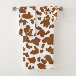Conjunto De Toalhas Padrão De Peles Escuras E Brancas