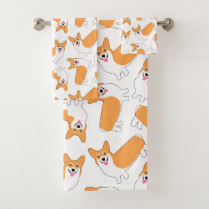 Conjunto De Toalhas Padrão de Pembroke Galsh Corgis