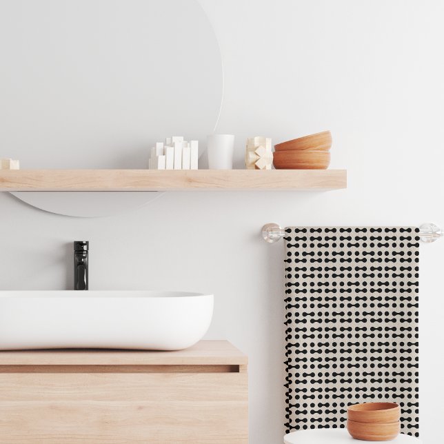 Conjunto De Toalhas Padrão de pontos minimalista (Criador carregado)