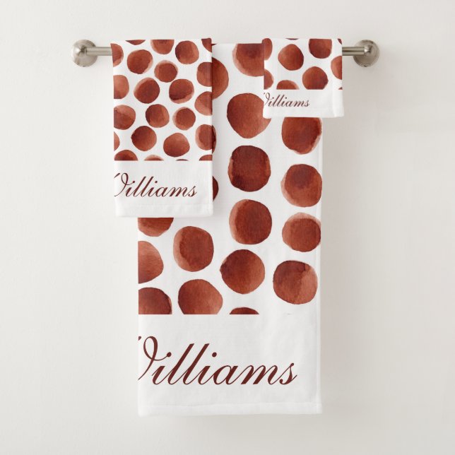 Conjunto De Toalhas Padrão de Pontos Pintos da Mão Terrestre do Terrac (Insitu)