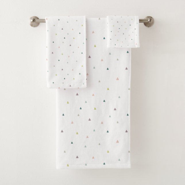 Conjunto De Toalhas Padrão de porta do triângulo de Pastel (Insitu)