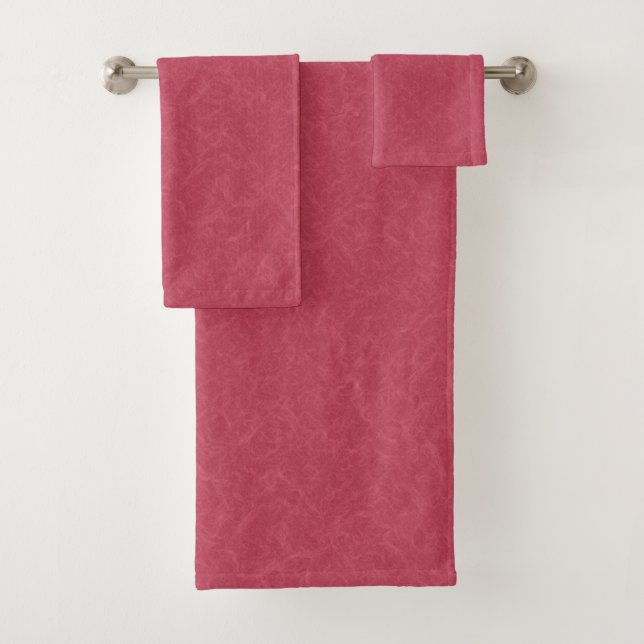 Conjunto De Toalhas Padrão de redemoinho de rosa profundo texturizado (Insitu)