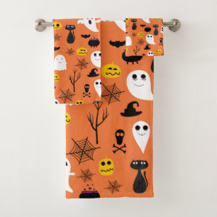 Conjunto De Toalhas Padrão de símbolos de cores clássicos do Hallow