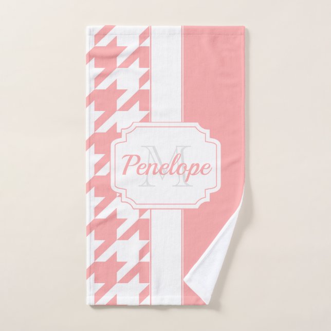 Conjunto De Toalhas Padrão de som rosa (Toalha de mão)