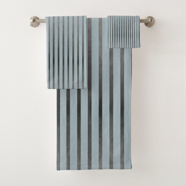 Conjunto De Toalhas Padrão de Stripes de Ombre (Insitu)