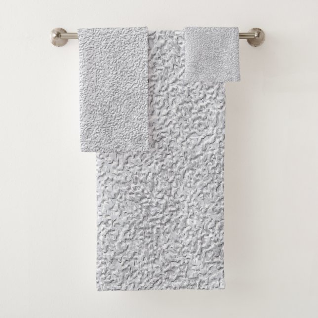 Conjunto De Toalhas Padrão de Textura de Parede de cinzas Concretas (Insitu)