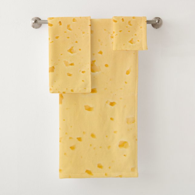 Conjunto De Toalhas Padrão de Textura de Queijo (Insitu)