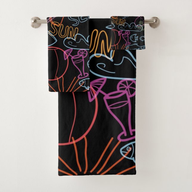 Conjunto De Toalhas Padrão de Verão (Insitu)