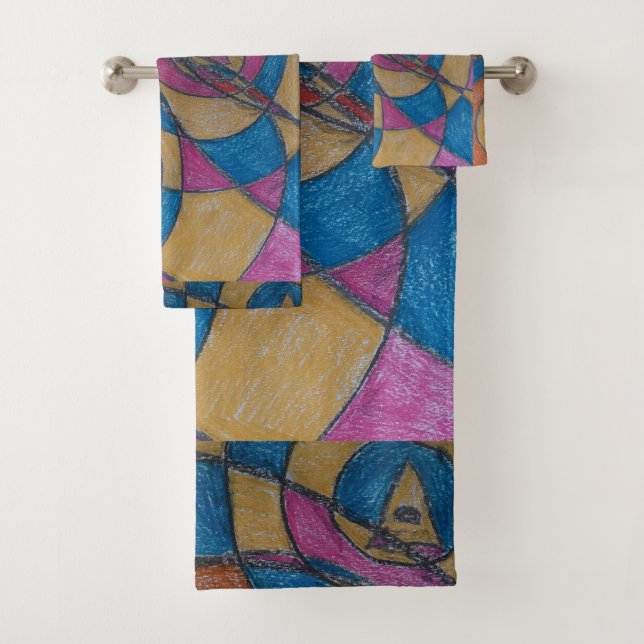 CONJUNTO DE TOALHAS PADRÃO DESIGN TOWEL SET (Insitu)