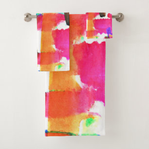 Conjunto De Toalhas Padrão dinâmico de Abstrato na arte