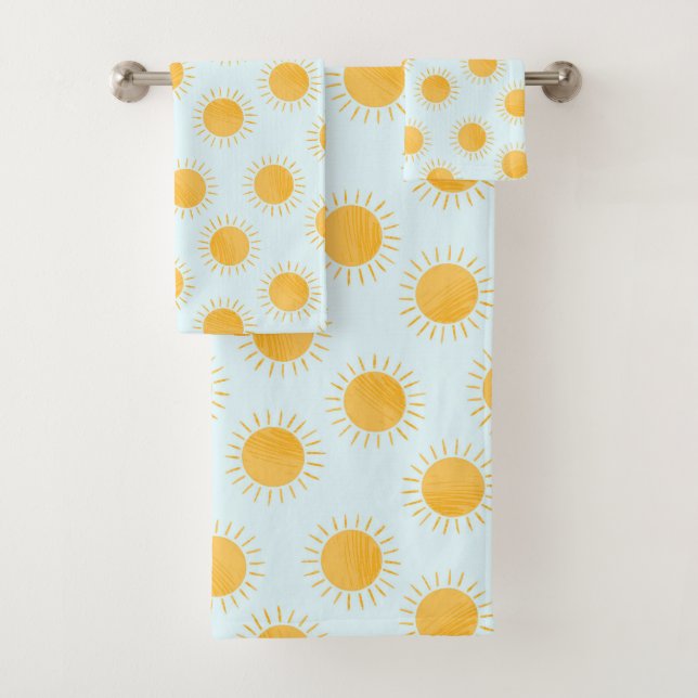 Conjunto De Toalhas Padrão do Dia do Dodle Sunshine (Insitu)
