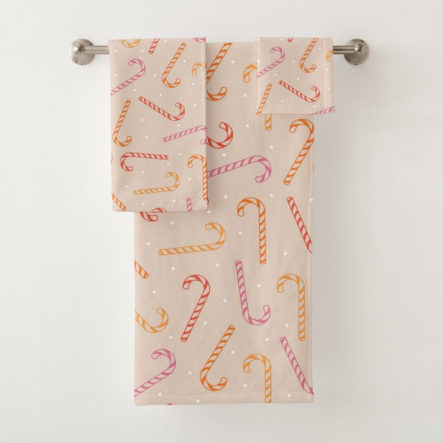 Conjunto De Toalhas Padrão doce de cana doce (Insitu)